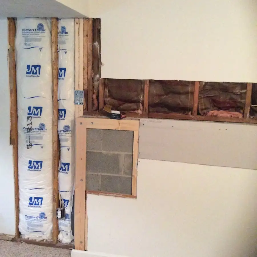 Wall insulation replacement during Structural Drying in Trinidad
